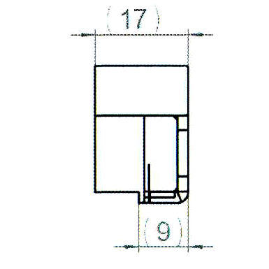 Sicherheitsschließblech SBS.K.9-F PVC Profile Nutmittenlage 9 mm